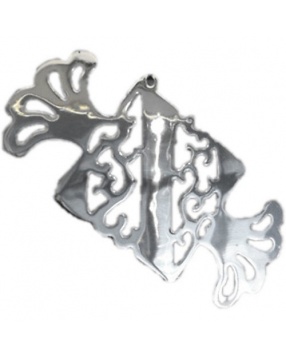 Металлическая подвеска "Конфета" (11,7х6,4 см, цвет серебро), Волшебная страна