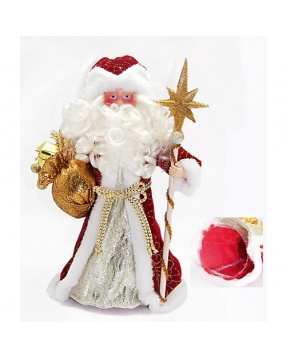 Сувенир "Дед мороз с подарком и посохом" , Волшебная страна