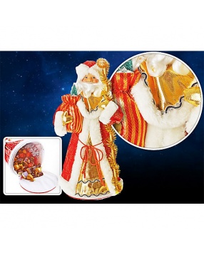 Декоративная кукла "Дед Мороз", 25х70 см красный, TUKZAR