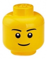 Коробока маленькая для хранения игрушек в виде головы, LEGO