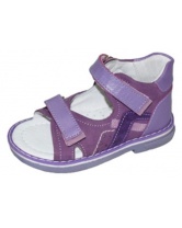 Ортопедические сандалии для девочки Dandino- фиолетовый
