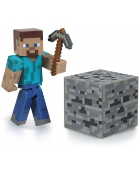 Игрок Steve, с аксессуарами, 8 см, Minecraft