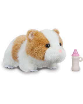 Интерактивная игрушка "Хомяк /Морская свинка", с бутылочкой, 20 см, Играем вместе, в ассортименте