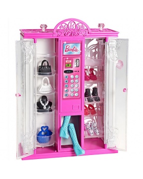 Набор аксессуаров "Торговый автомат модной одежды", Barbie