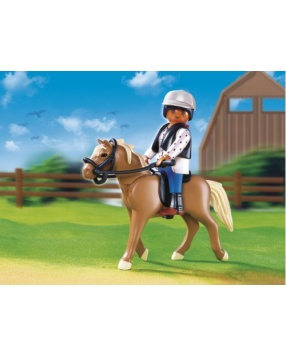 PLAYMOBIL 5109 Конный клуб: Лошадь Хафлингер со стойлом