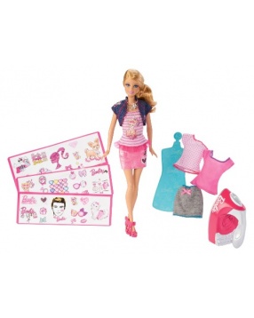 Кукла и набор аксессуаров "Создай свой дизайн", Barbie