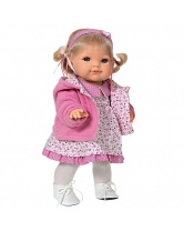 Кукла Эвита в розовом, 38 см, Munecas Antonio Juan