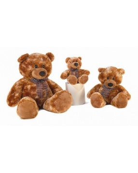 AURORA Мягкая игрушка Медведь сидячий (коричневый), 74 см