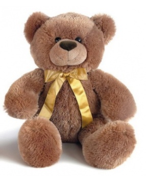 AURORA Мягкая игрушка Медведь темно-коричневый, 40 см