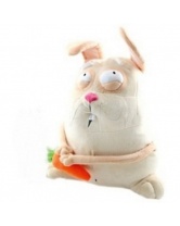 Мягкая игрушка Зайчонок с морковкой, 43 см, Original Toys