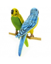 Волнистый попугайчик зеленый, 15 см,  Hansa