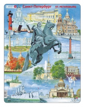 Пазл "Санкт-Петербург",  Larsen, 60 деталей