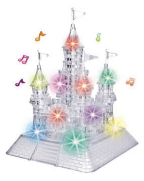 Кристаллический пазл 3D "Замок", светильник