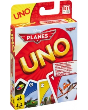 Карточная игра "Уно", Самолеты, Mattel Games
