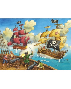 Пазл "Битва пиратов" Ravensburger, 100 деталей