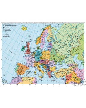 Пазл «Политическая карта Европы» 500 деталей, Ravensburger
