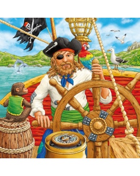 Пазлы "Приключения пиратов" Ravensburger, 3х49 деталей