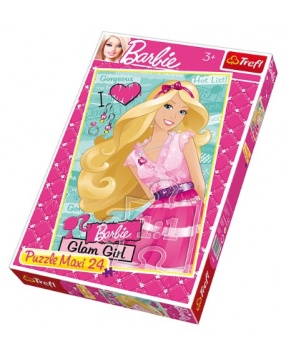 Пазл "Радостная Барби", 24 макси-детали, Barbie