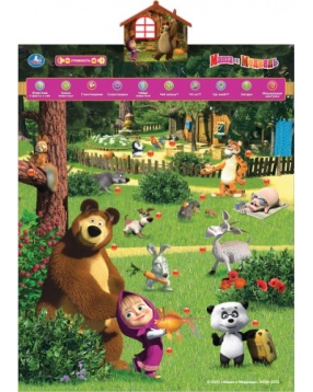 Обучающий плакат "В мире животных. Маша и Медведь