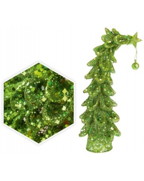 Декоративная металлическая фигура "Елка", 40 см, зеленый цвет