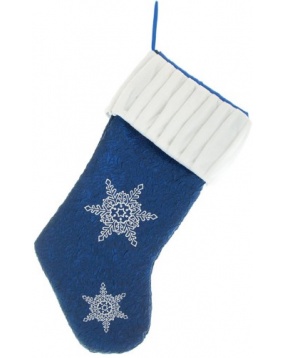 Носок для подарков, 50 см, синий цвет