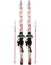 Лыжи детские, розовый, 100 см, Ecos