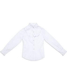 Блузка для девочки S'cool- белый