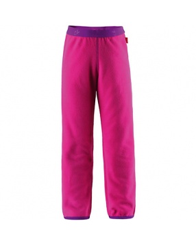 Флисовые брюки для девочки Reima- розовый