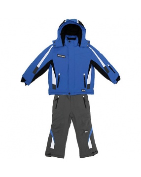 Комплект для мальчика: куртка и полукомбинезон Sweet Berry- серый/синий