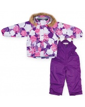 Комплект для девочки: куртка и полукомбинезон Huppa- фиолетовый