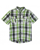 GULLIVER Рубашка для мальчика- зеленый/красная клетка
