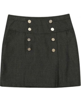 Комплект для девочки: юбка и жилет S'cool- серый