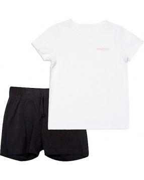 Комплект для девочки: футболка и шорты PlayToday- белый