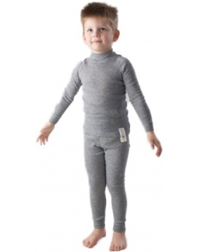 Комплект: футболка с длинным рукавом и брюки Norveg- серый