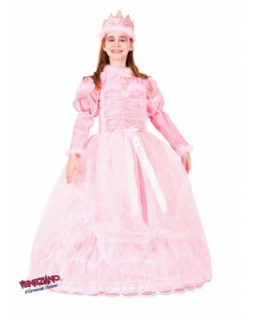 VENEZIANO Карнавальный костюм "Барби на балу"- блекло-розовый