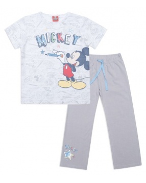 Комплект: футболка и брюки для мальчика Микки Маус- серый