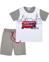 Комплект для мальчика: футболка и брюки PlayToday- белый
