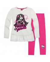 Комплект: футболка с длинным рукавом и леггинсы для девочки Monster High- разноцветный