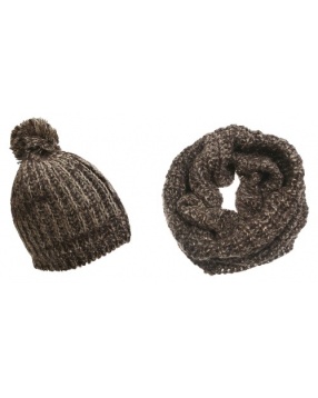 Комплект женский шапка и шарф-снуд