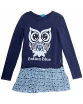 Платье для девочки Button Blue- полуночно-синий