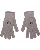 Перчатки для девочки S'cool- серый