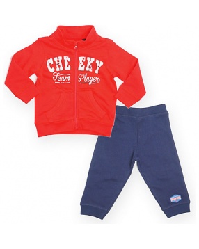 Комплект для мальчика: толстовка и брюки Blue Seven- красный