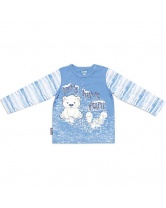 Комплект для мальчика: футболка с длинным рукавом и брюки PlayToday- голубой