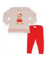 Комплект для девочки: леггинсы и футболка Mayoral- красный