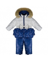 Комплект для девочки: куртка и полукомбинезон Бимоша- синий