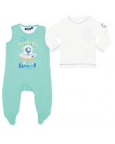 Комплект для мальчика: боди и футболка с длинным рукавом Blue Seven- голубой