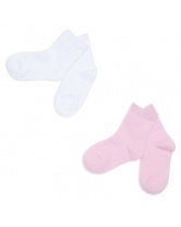 Носки для девочки, 2 шт. PlayToday- бело-розовый