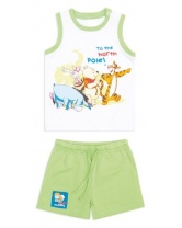 Комплект:майка+шорты для мальчика Винни Пух- зеленый