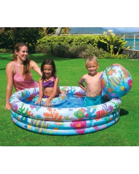 Детский игровой надувной набор с бассейном, Intex