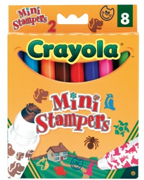 Набор мини-штампов "животные", Crayola